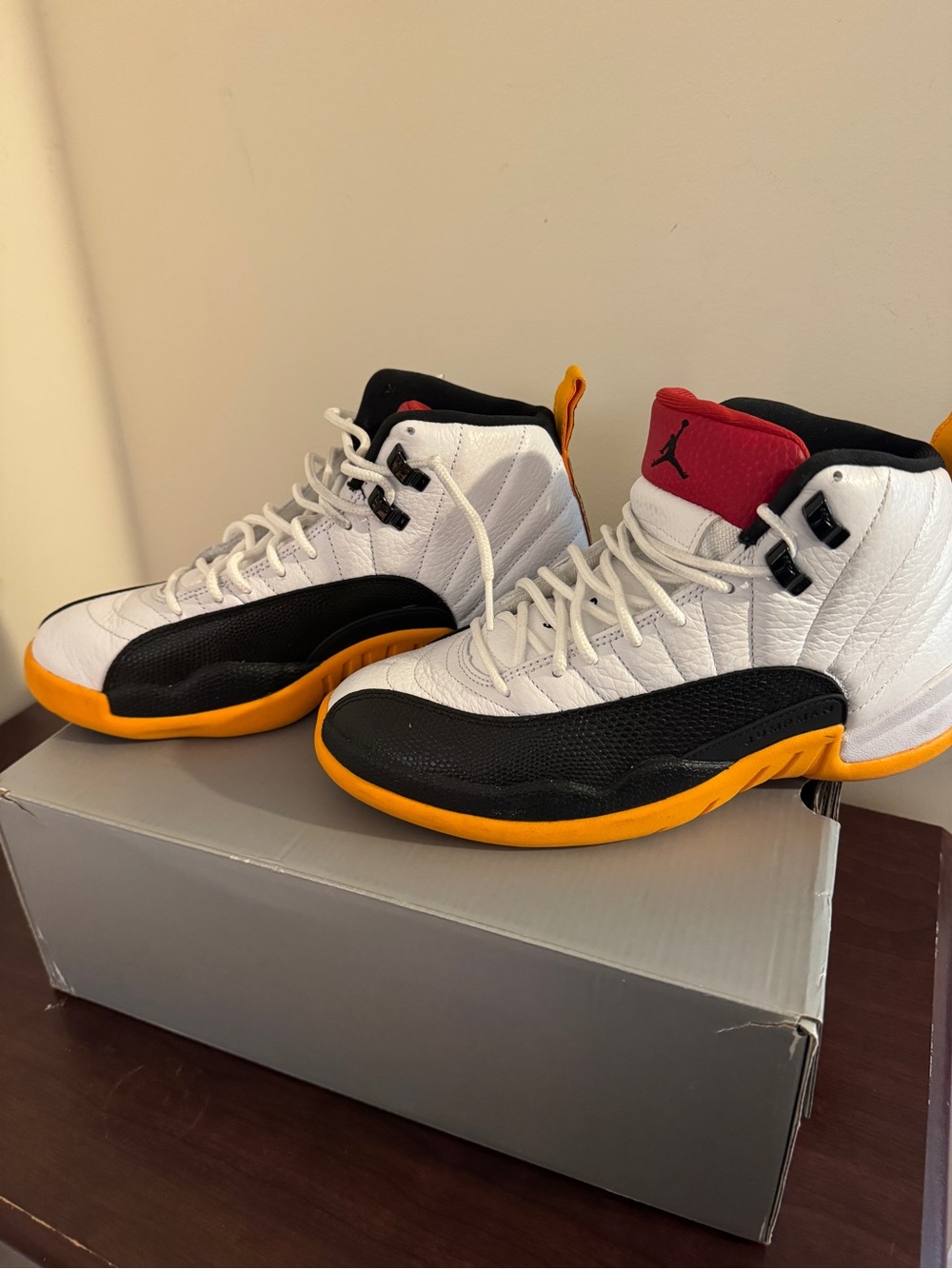 Jordan Men’s Sneakers - White/Black/Yellow/Red
